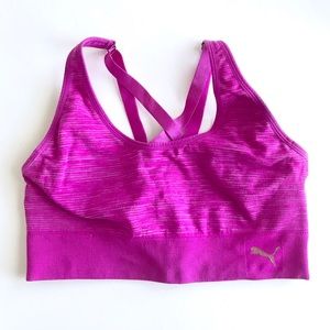 Puma fuschia pink sports bra